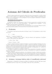 Axiomas del Cálculo de Predicados - cs@famaf