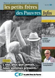 Les petits frÃ¨res des Pauvres infos nÂ°25 - juin 2012