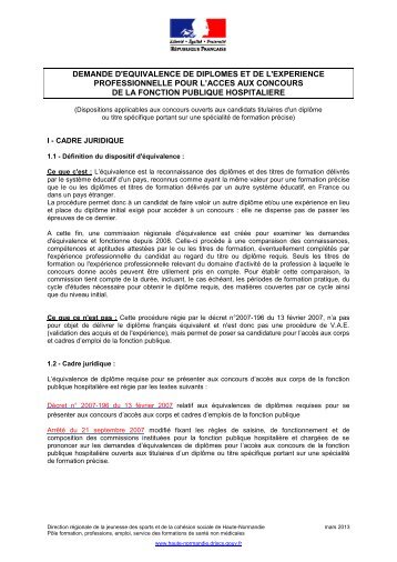 Concours FPH - présentation - DRJSCS