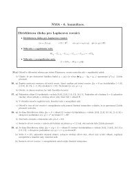 Teorie a pÅÃklady, 6. konzultace.