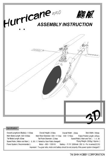 Gaui Hurricane 550 Manual.pdf - RVMHC