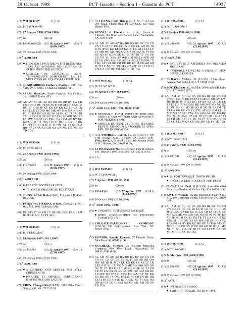 PCT/1998/43 - World Intellectual Property Organization