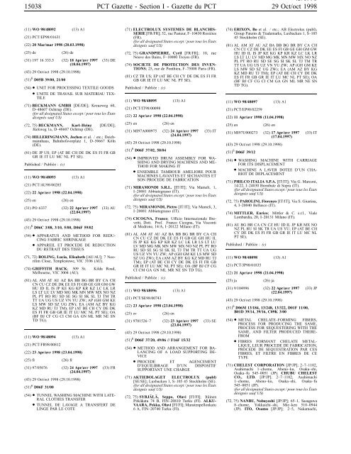 PCT/1998/43 - World Intellectual Property Organization