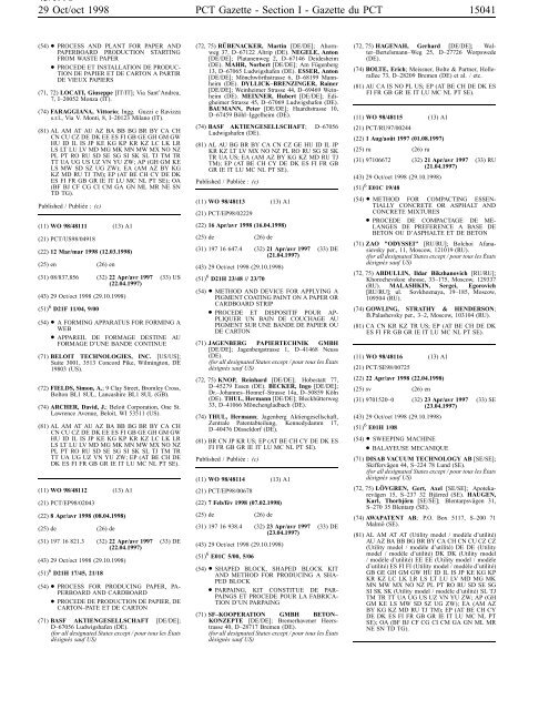 PCT/1998/43 - World Intellectual Property Organization