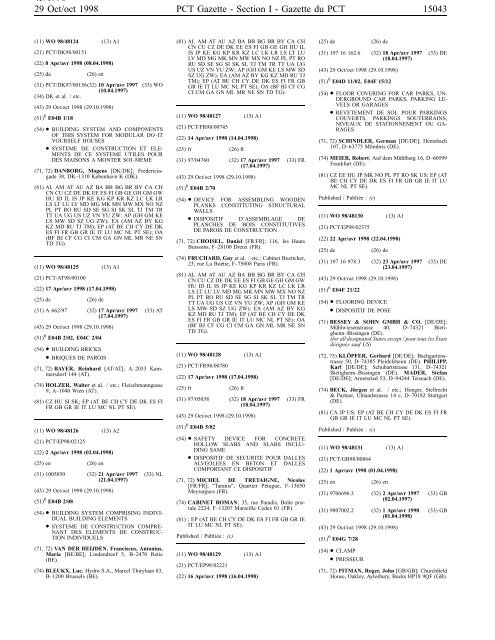 PCT/1998/43 - World Intellectual Property Organization