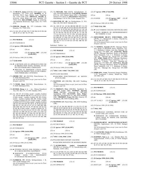 PCT/1998/43 - World Intellectual Property Organization