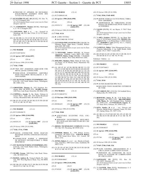 PCT/1998/43 - World Intellectual Property Organization