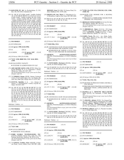 PCT/1998/43 - World Intellectual Property Organization