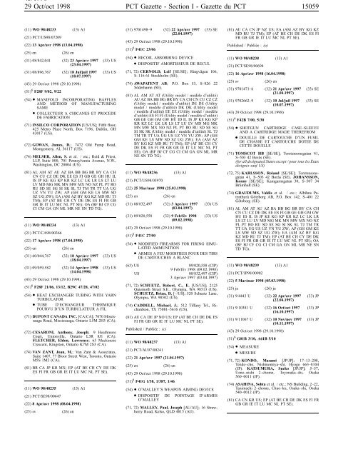 PCT/1998/43 - World Intellectual Property Organization