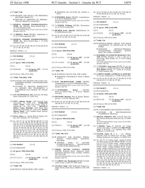 PCT/1998/43 - World Intellectual Property Organization