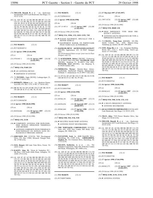 PCT/1998/43 - World Intellectual Property Organization