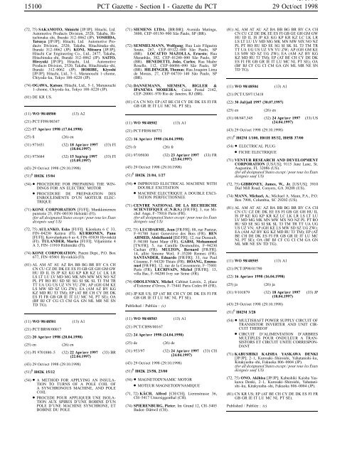 PCT/1998/43 - World Intellectual Property Organization