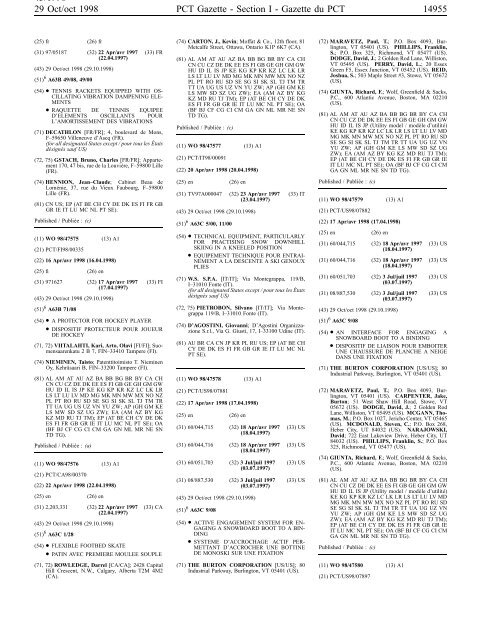 PCT/1998/43 - World Intellectual Property Organization