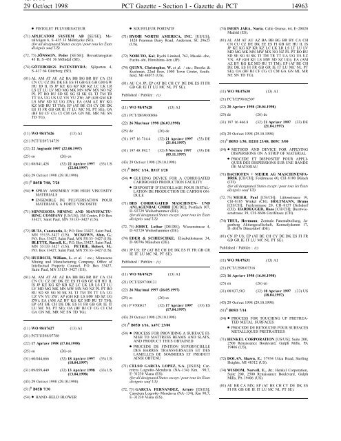 PCT/1998/43 - World Intellectual Property Organization