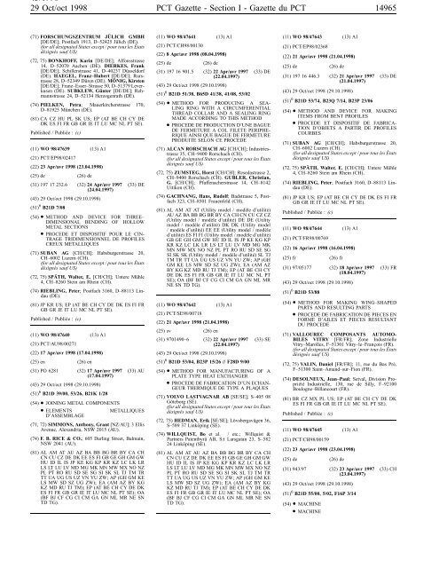 PCT/1998/43 - World Intellectual Property Organization