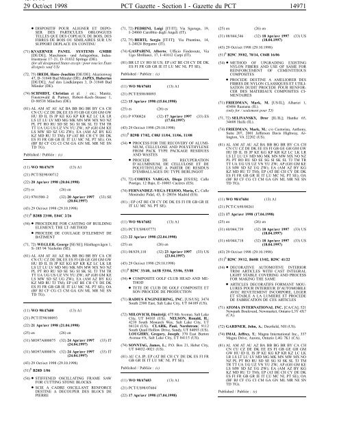 PCT/1998/43 - World Intellectual Property Organization