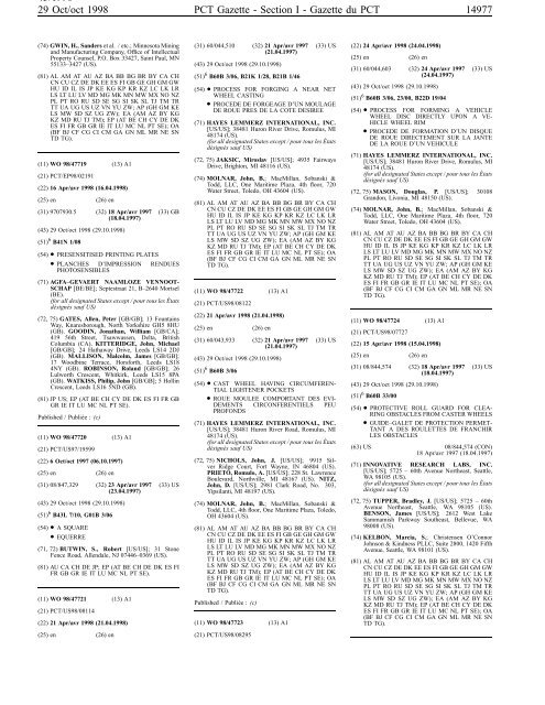 PCT/1998/43 - World Intellectual Property Organization