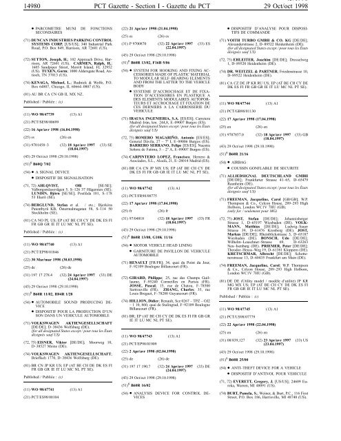 PCT/1998/43 - World Intellectual Property Organization