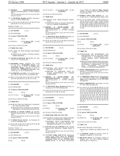 PCT/1998/43 - World Intellectual Property Organization