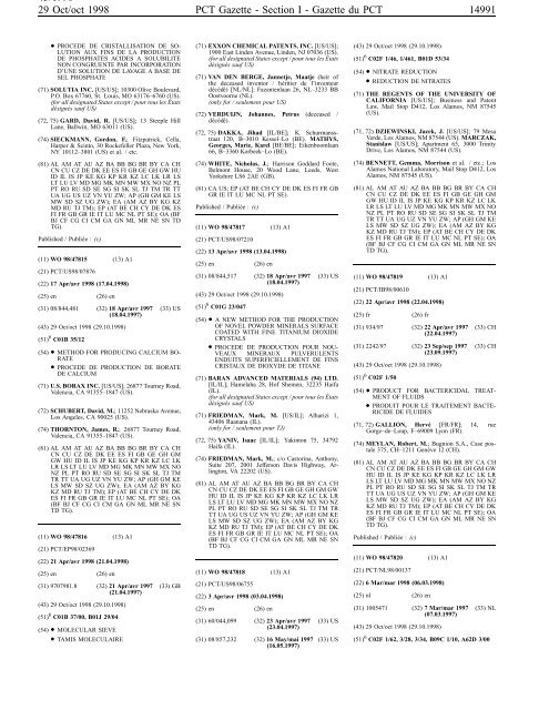 PCT/1998/43 - World Intellectual Property Organization