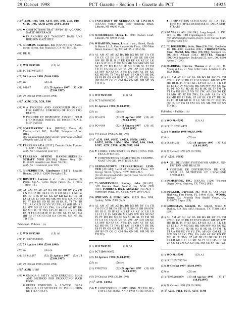 PCT/1998/43 - World Intellectual Property Organization