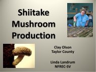Shiitake Mushroom Production - Small Farms / Alternative Enterprises