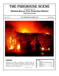 THE FIREHOUSE SCENE - Harlem Roscoe Fire Protection District