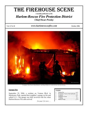 THE FIREHOUSE SCENE - Harlem Roscoe Fire Protection District