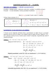 Analytická geometrie 2