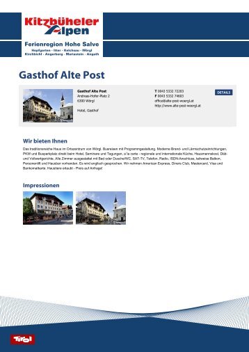 Gasthof Alte Post - Angerberg