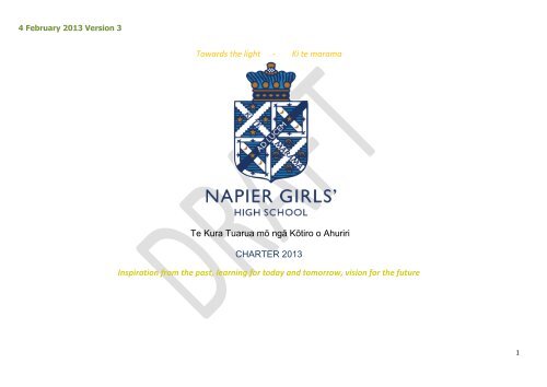 Strategic Plan - Napier Girls' High School