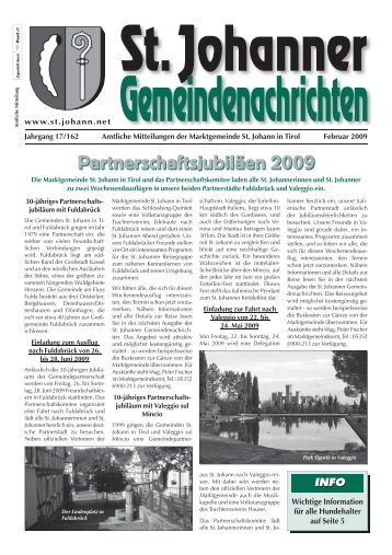 Ausgabe Februar 2009 - Marktgemeinde St. Johann in Tirol