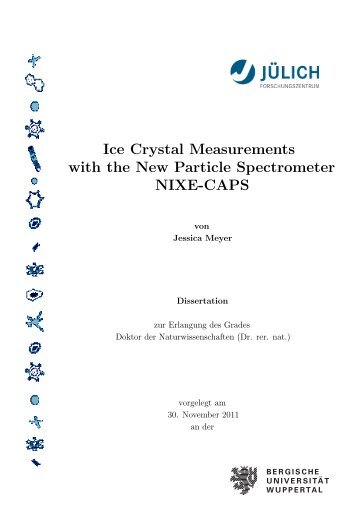 Ice Crystal Measurements with the New Particle Spectrometer NIXE ...