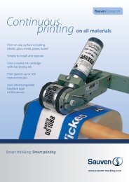 Continuous printing on all materials - Sauven Marking