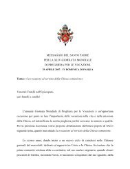 la vocazione al servizio della C - Suore Francescane Immacolatine