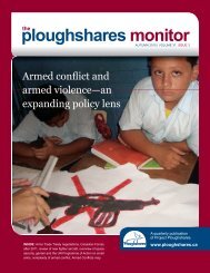 The Ploughshares Monitor - Autumn 2010.pdf - Project Ploughshares