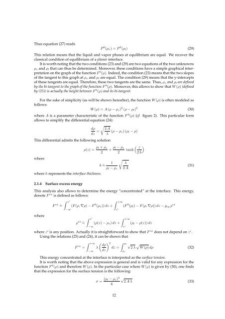 Diffuse interface models in fluid mechanics
