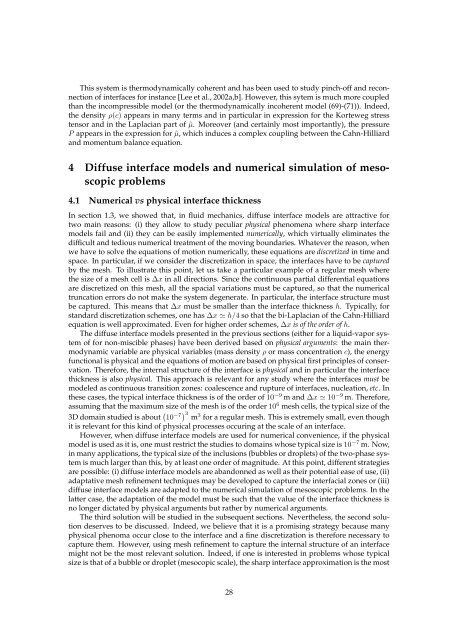 Diffuse interface models in fluid mechanics