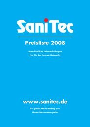 www.sanitec.de Preisliste 2008 - SaniTec Produkthandel GmbH