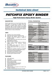 PATCHFIX EPOXY BINDER - Bostik Hong Kong Limited