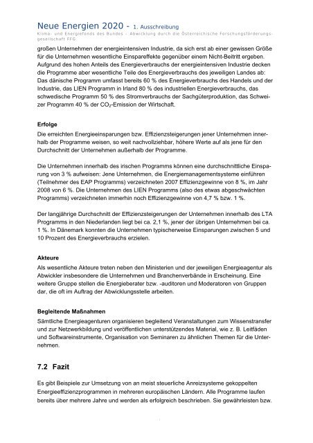 Energiemanagement - Endbericht (pdf) - Österreichische ...