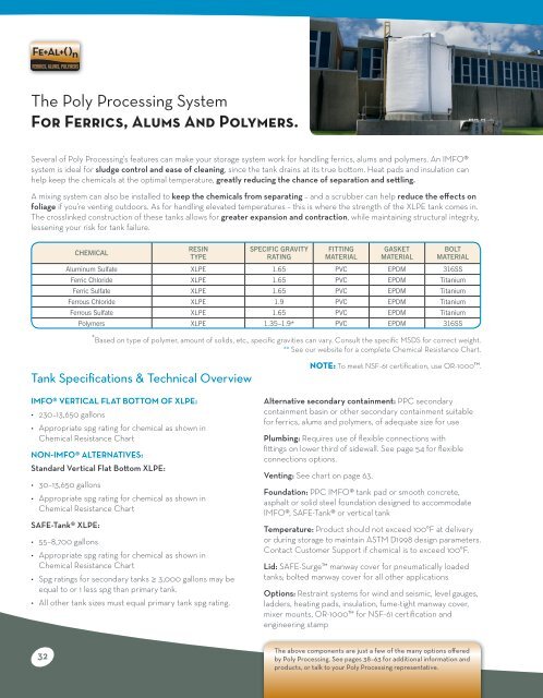 Chemical Storage Tank Systems And Accessories ... - Poly Processing