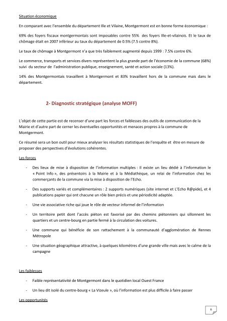 Audit des moyens de communication de la mairie de Montgermont