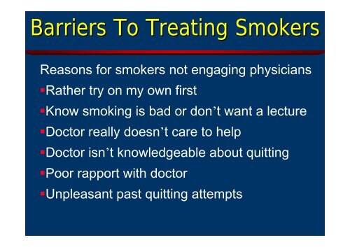 The Quit Clinic As an Anti-smoking Advocacy Tool - MAPTB