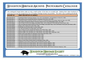 Houghton Heritage Archive: Photograph Catalogue - Houghton-le ...