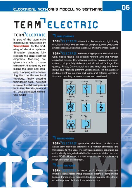 ELECTRICAL NETWORKS MODELLING SOFTWARE - Tecnatom