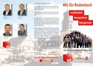 Wir für Rodenbach Liste 2 - SPD Ortsverein Rodenbach