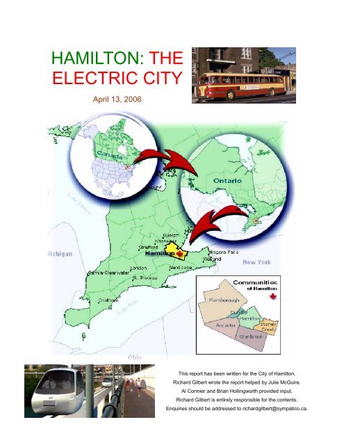 HAMILTON: THE ELECTRIC CITY - Richard Gilbert