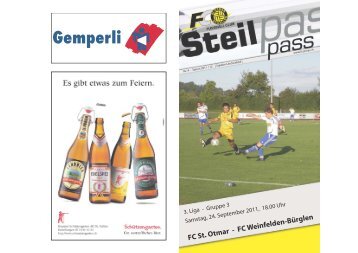 FC St. Otmar - FC Weinfelden-Bürglen - beim FC St.Otmar St.Gallen