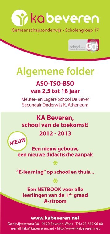 Algemene folder - Koninklijk Atheneum Beveren-Waas